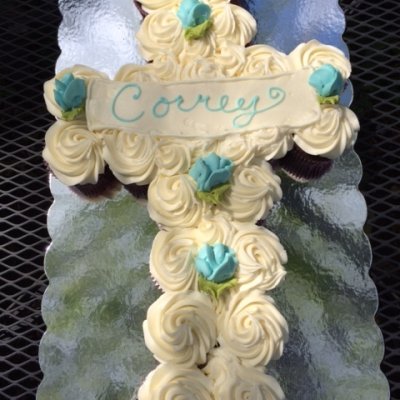 cross cupcake cake $81